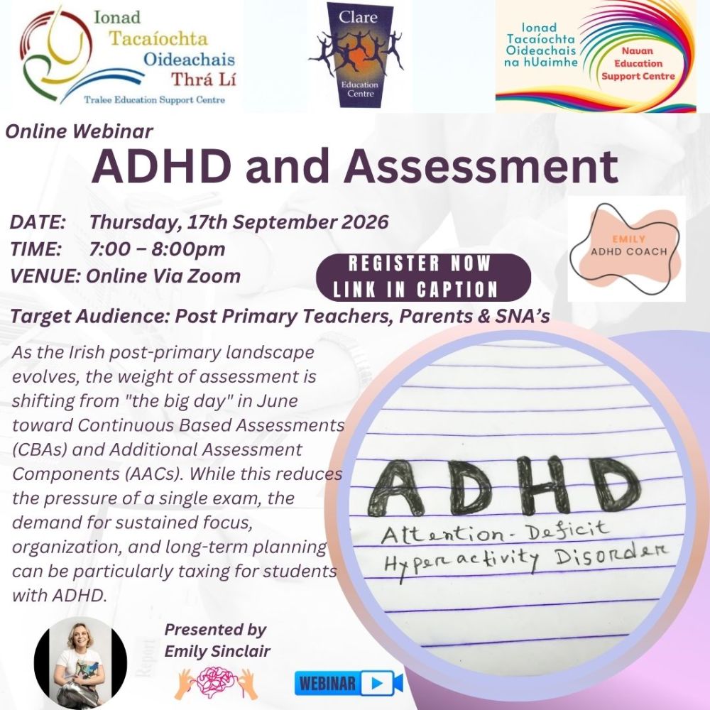 AUT26-32 Post Primary-ADHD & Assessment